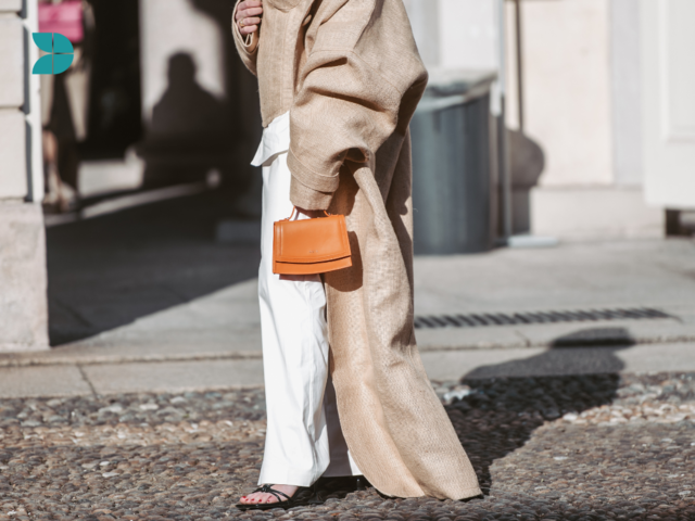 Street style, woman wearing fashionable outfit